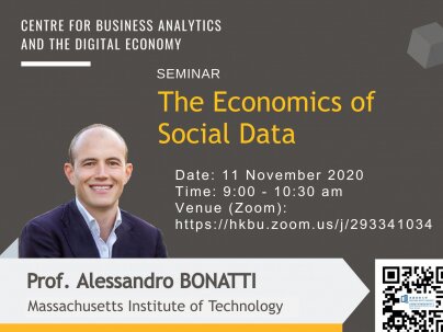 CBADE Seminar: The Economics of Social Data