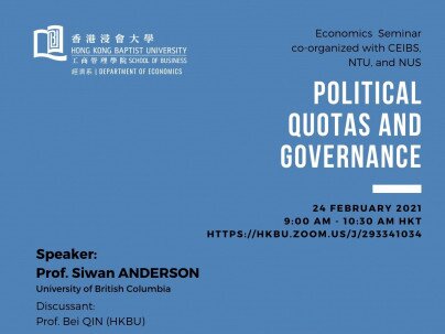 Political Quotas and Governance