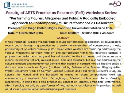 Performing Figures, Allegories and Folds: A Radically Embodied Approach to Contemporary Music Performance as Research