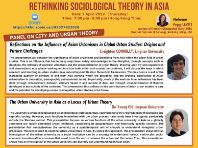 Rethinking Sociological Theory in Asia: City and Urban Theory